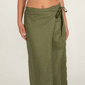 NWT Mikoh La Ponche Wrap Skirt in Foam (Off-White)